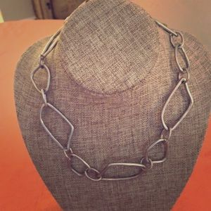 Gold or pueter geometric necklaces!